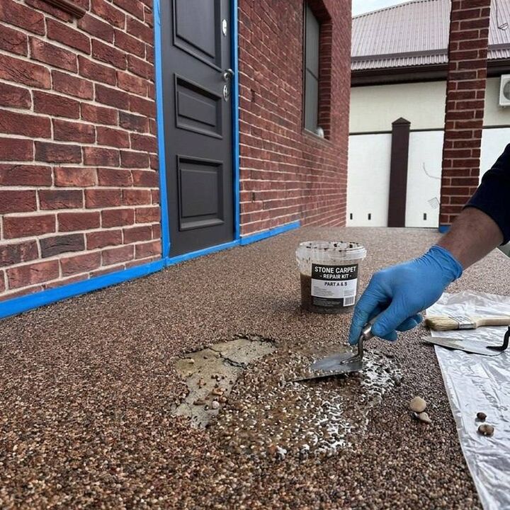 Stone carpet technology and application